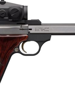 Browning Buck Mark Medallion Pistol 051581490, 22 LR, 5.5", Vortex Crossfire RDS, Wood Grips, 10 Rds