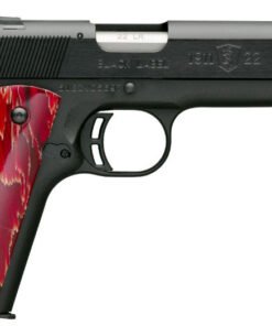 Browning 1911-22 Black Label Regal Red Pistol 051822490, 22 LR, 4.25", Red Grips, Matte Black Finish, 10 Rd
