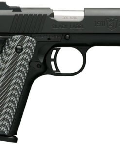Browning 1911-380 Black Label Pro Compact Pistol 051910492, 380 ACP, 3 5/8", G10 Grips, Black, Night Sights, 8 Rd