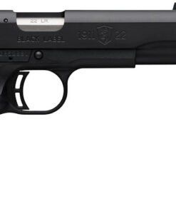 Browning 1911-22 Black Label Pistol 051875490, 22 LR, 4.875" threaded, Black Laminated Grips, Black Finish, 10 Rd