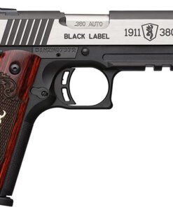 Browning 1911-380 Black Label Medallion Pistol 051970492, 380 ACP, 3.63", Wood Grips, Engraved, 8 Rd