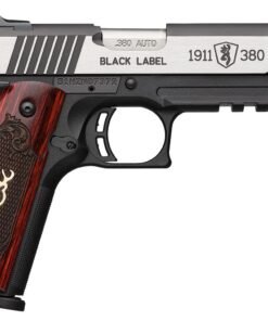 Browning 1911-380 Black Label Medallion Pro 051971492, 380 ACP, 4.25", Rosewood Grips, Matte Black Finish, 8 Rds