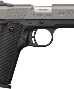 Browning 1911-380 Black Label Pro Pistol w/Rail 051907492, 380 ACP, 4.25", G10 Grips, Matte Black, Night Sight, 8 Rd