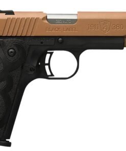 Browning Arms 1911 Black Label Pistol 051987492, 380 ACP, 4.25", Black Laminate Wood Grips, Copper Cerakote Finish, 10 Rds