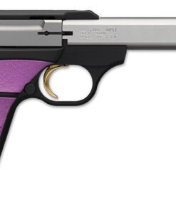 Browning Buck Mark Plus Pistol 051506490, 22 LR, 5.5", Ambidextrous Fuchsia Grips, Stainless Finish, 10 Rd