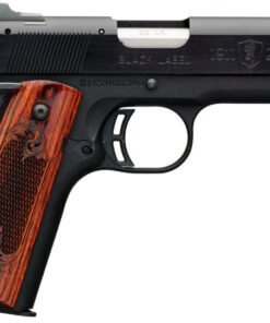 Browning 1911-22 Compact Black Label Regal Pistol 051823490, 22 LR, 3 5/8", Walnut Grips, Matte Black Finish, 10 Rd
