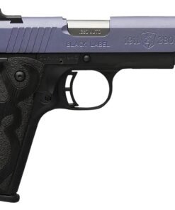 Browning Arms 1911 Black Label Pistol 051985492, 380 ACP, 4.25", Black Laminate Wood Grips, Crushed Orchid Cerakote Slide, 10 Rds