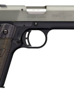 Browning 1911-22 Black Label Gray Pistol 051847490, 22 LR, 4 1/4", Black Composite Grips, Matte Black Finish, 10 Rd