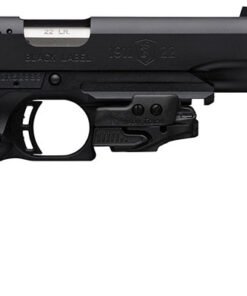 Browning 1911-22 Black Label Suppressor Ready Single Action Pistol 051878490, 22LR, 4.25", Buckmark Grip, Black Finish