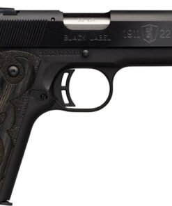 Browning 1911-22 Black Label Compact Pistol 051870490, 22 LR, 4-1/4" threaded, Black Laminated Grips, Black Finish, 10 Rd