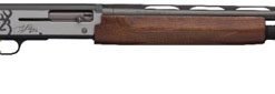 Browning Silver Hunter Micro Midas Semi Auto Shotgun 011412605, 20 Gauge, 26", 3" Chmbr, Turkish Walnut Stock, Two-tone Silver/Black Finish