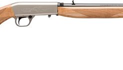 Browning SA-22  Rifle 021022102, 22 Long Rifle, 19 3/8", Semi-Auto, AAA Maple Stock, Satin Nickel Finish